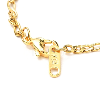 304 Stainless Steel Figaro Chains Bracelet for Men Women BJEW-JB06937-1