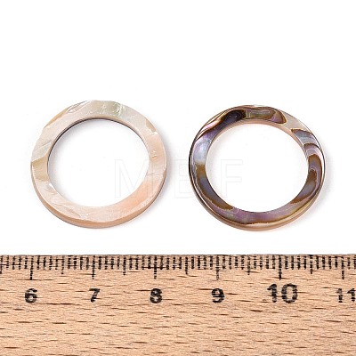 Natural Paua Shell Linking Rings SSHEL-N041-01B-1