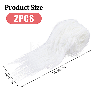 1.5M Fashion Faux Fur Trimming DIY-WH0304-971A-1