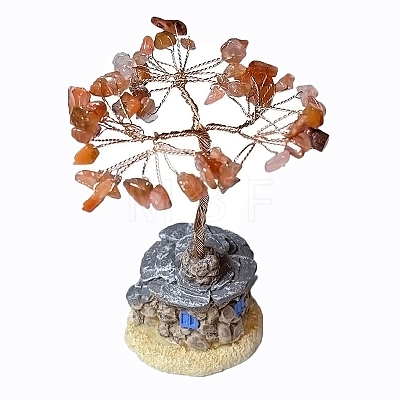 Natural Carnelian Chips Tree Decorations PW-WG91240-09-1