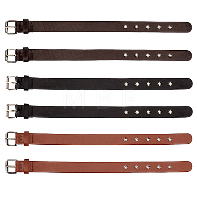 6Pcs 3 Style Imitation Leather Coat Cuff Belt FIND-FG0002-66-1