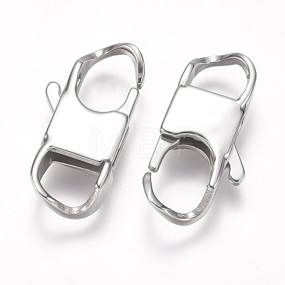304 Stainless Steel Lobster Claw Clasps STAS-O114-056D-P-1