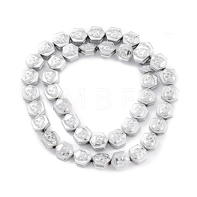 Electroplate Synthetic Non-magnetic Hematite Beads Strands G-I317-01F-1
