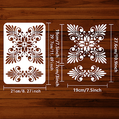 Plastic Drawing Painting Stencils Templates DIY-WH0396-0052-1