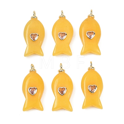 Dyed Natural White Jade Pendants G-Z134-06G-01-1
