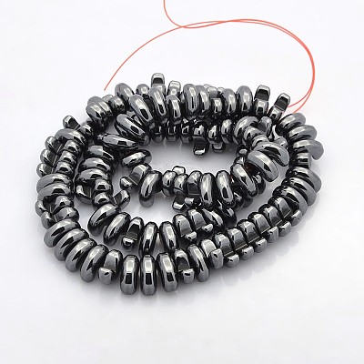 Electroplate Non-magnetic Synthetic Hematite Beads Strands G-J228-02-1