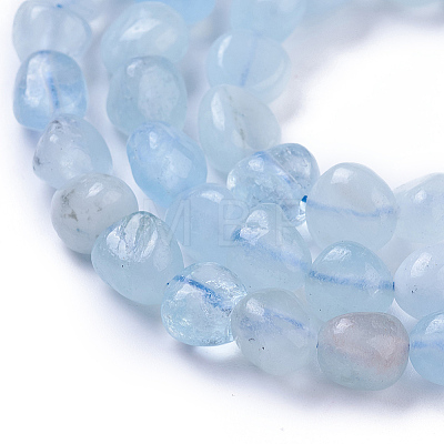 Natural Aquamarine Beads Strands X-G-P433-06B-1