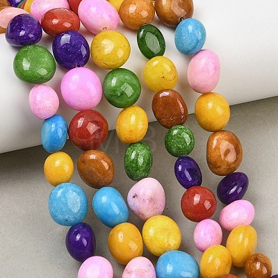 Dyed Natural White Jade Beads Strands GG-CBACF26-B01-03-1