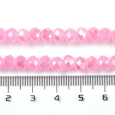 Baking Electroplate Glass Beads Strands LS-DGLA-A039-J10mm-B16-1