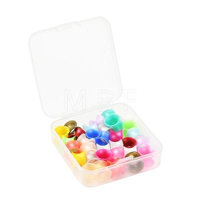 32Pcs 16 Colors Silicone Thin Ear Gauges Flesh Tunnels Plugs FIND-YW0001-16B-1