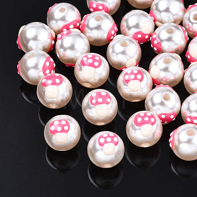ABS Plastic Imitation Pearl Beads KY-N015-106-1