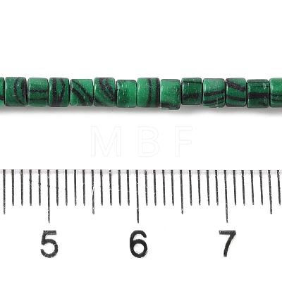 Synthetic Malachite Beads Strands G-K368-A06-02-1