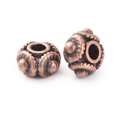 Tibetan Red Copper Metal Beads X-RLF1244Y-1