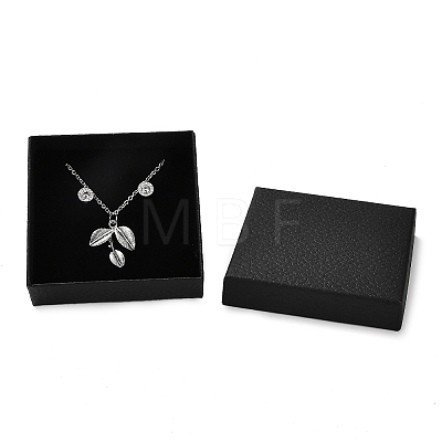 Square Cardboard Necklace Box CBOX-Q038-02F-1