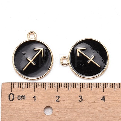 Alloy Enamel Pendants ENAM-S124-01A-08F-1