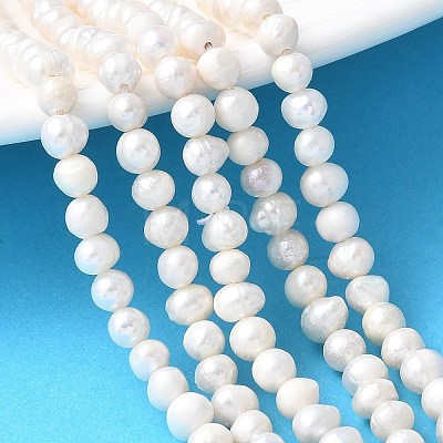 Natural Cultured Freshwater Pearl Beads Strands PEAR-I007-07Q-01A-1