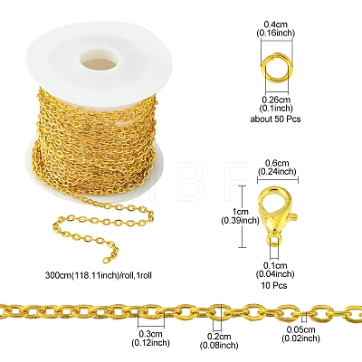 DIY Chain Bracelet Necklace Making Kit DIY-FS0003-62-1