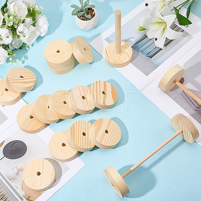 Wood Wheel DIY-WH0591-512-1