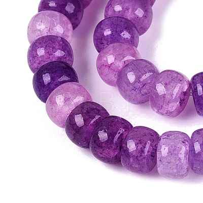 Ombre Effect Dyed Glass Beads Strands GLAA-Q106-05A-A13-1
