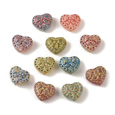 Baking Paint Glass Beads DGLA-G004-02D-1