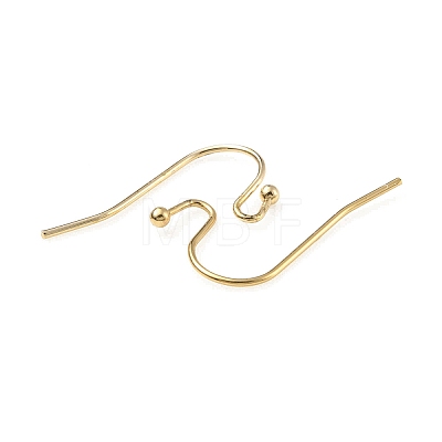Brass Earring Hooks KK-C024-12KCG-1
