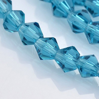 Faceted Bicone Glass Beads Strands X-EGLA-P017-4mm-02-1