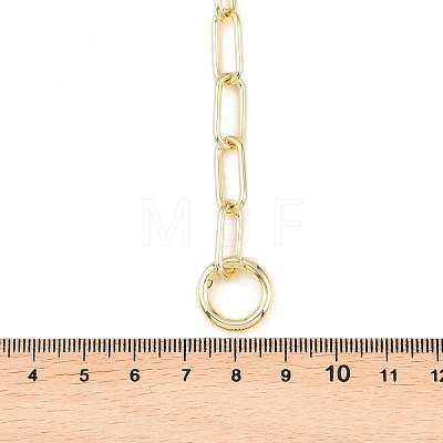 Brass Paperclip Chain Y Lariat Necklaces NJEW-H087-06E-G-1