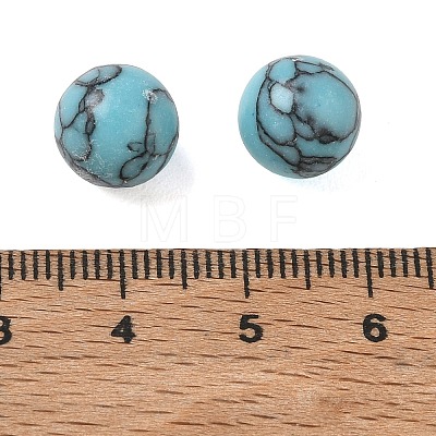 Dyed Synthetic Turquoise Sphere Beads GG-CBA391B-02C-01-1