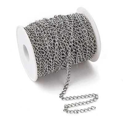 Tarnish Resistant 304 Stainless Steel Curb Chains CHS-Q001-22-1