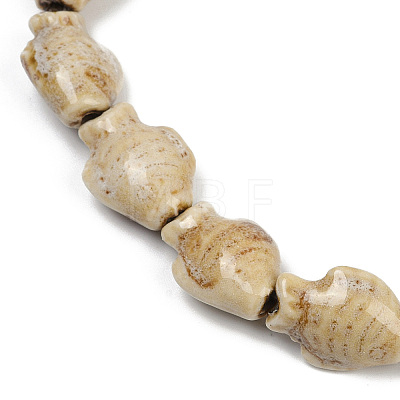 Handmade Porcelain Beads Strands PORC-P030-01A-10-1