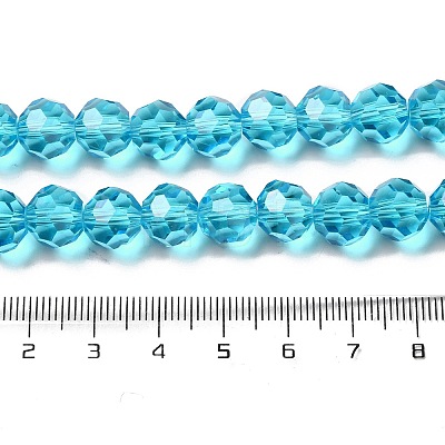 Transparent Glass Beads EGLA-A035-T10mm-D08-1