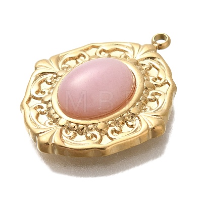 Natural Rose Quartz Pendants STAS-P371-008A-G-1