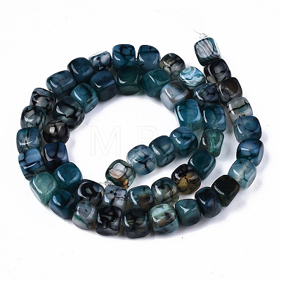 Natural Dragon Veins Agate Beads Strands G-S359-229A-1