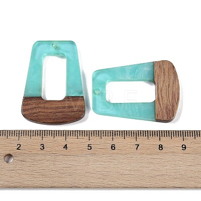 Resin & Wood Pendants WOOD-F015-11C-1