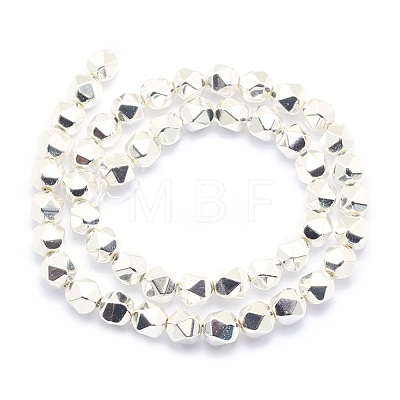 Electroplate Non-magnetic Synthetic Hematite Beads Strands G-L485-07B-S-1