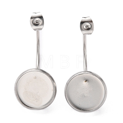 304 Stainless Steel Earring Hooks STAS-H124-19P-1