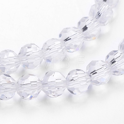 Transparent Glass Bead Strands X-GLAA-G013-8mm-72-1