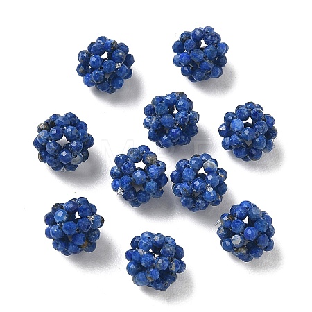 Natural Lapis Lazuli Woven Beads GG-CBA2E9C-F20-01-1