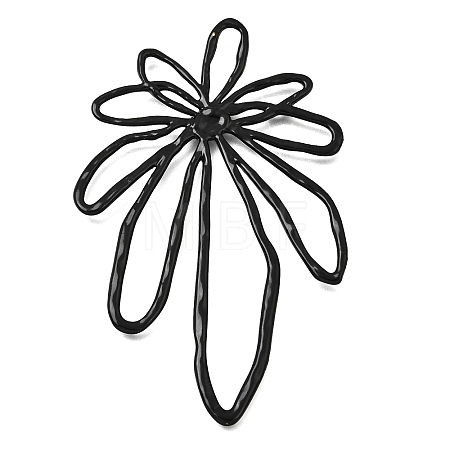 Spray Painted Alloy Big Pendants AL-CBA31C4-06A-1