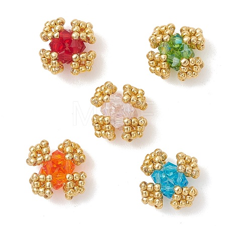 Transparent Glass Seed Beaded Beads PALLOY-MZ01244-1