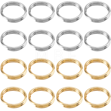 2 Colors 304 Stainless Steel Split Rings STAS-SC0009-25C-1
