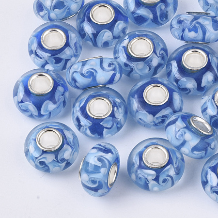Handmade Lampwork European Beads LAMP-S193-003D-1