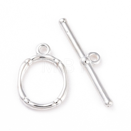 Eco-friendly Brass Toggle Clasps KK-D082-16S-1