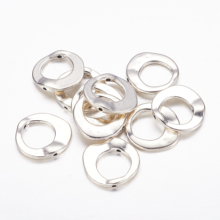 Tibetan Style Irregular Ring Bead Frames X-LF10246Y-NF-1
