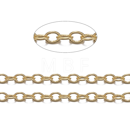 Brass Cable Chains X-CHC-034Y-G-1