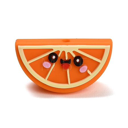 Fruit Theme Food Grade Eco-Friendly Silicone Beads SIL-I022-02D-1