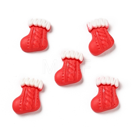 Opaque Christmas Resin Cabochons LS-RESI-G039-06-1