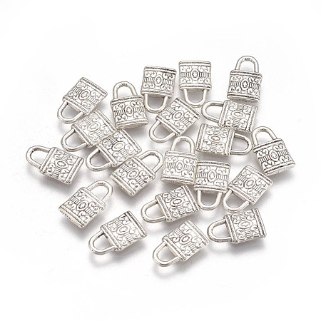 Tibetan Style Alloy Padlock Charms LF0090Y-1