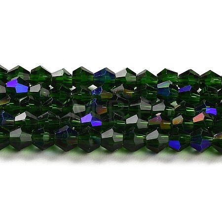 Transparent Electroplate Glass Beads Strands LS-GLAA-F029-2mm-D25-1