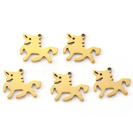 PVD Vacuum Plating 304 Stainless Steel Charms X-STAS-N092-94G-1